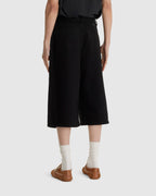 Twisted Denim Short Black