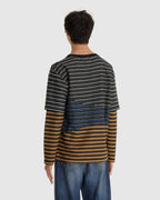 Stripe Layered Sweatshirts