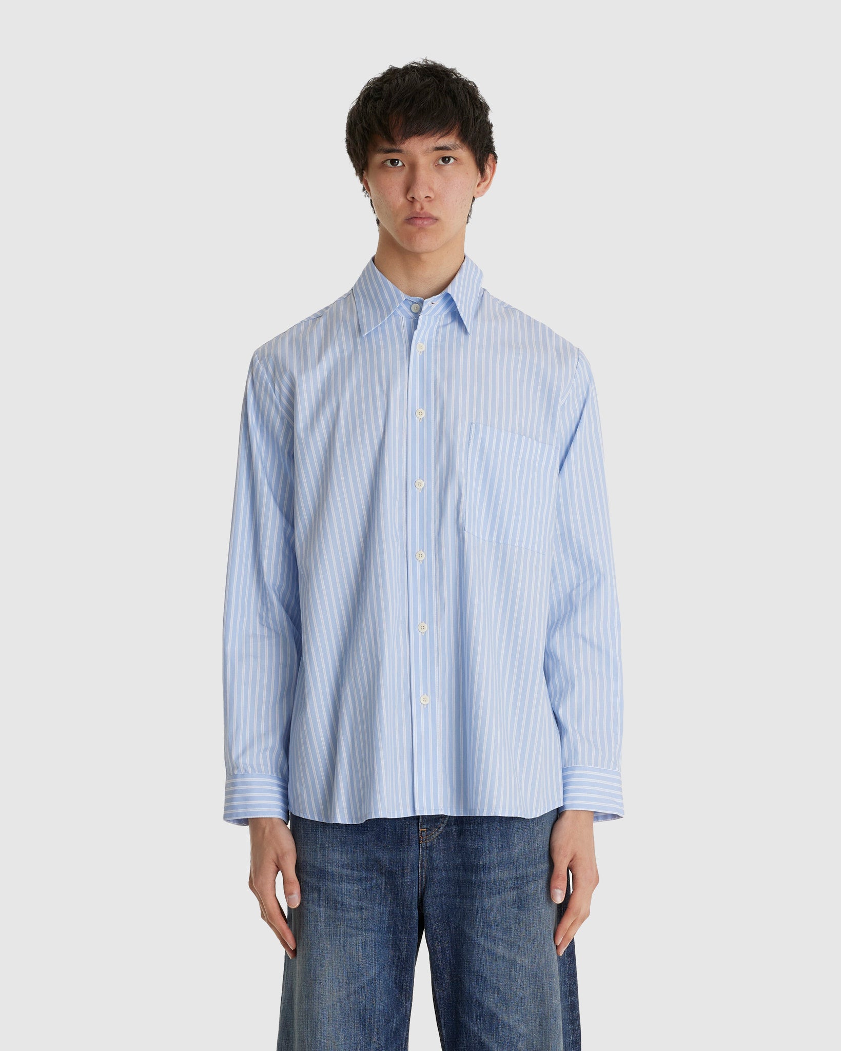 Evening Shirt Blue Stripe