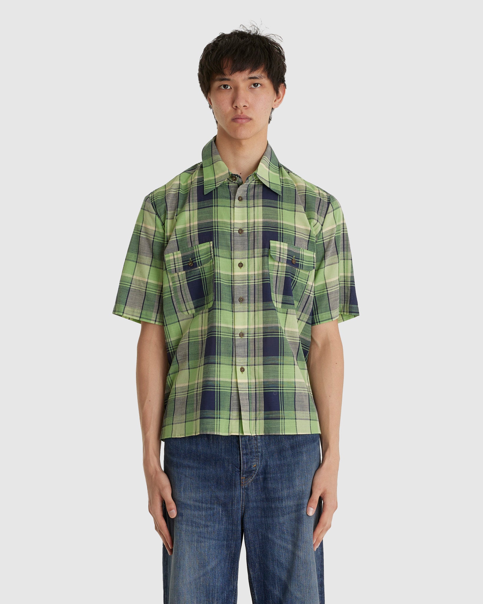 Cottage Shirt Green Plaid