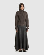 Hooded Button Cardigan