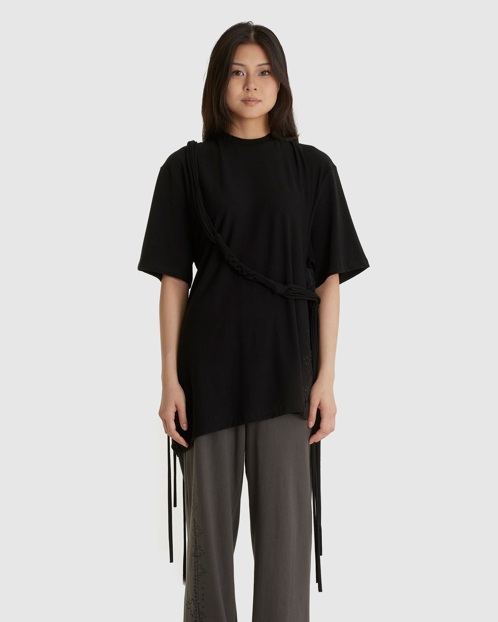 Macrame Backstrap Top Black (W)