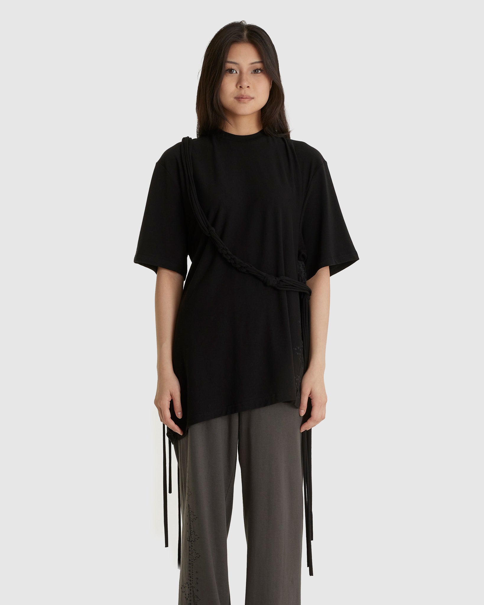 Macrame Backstrap Top Black (W)