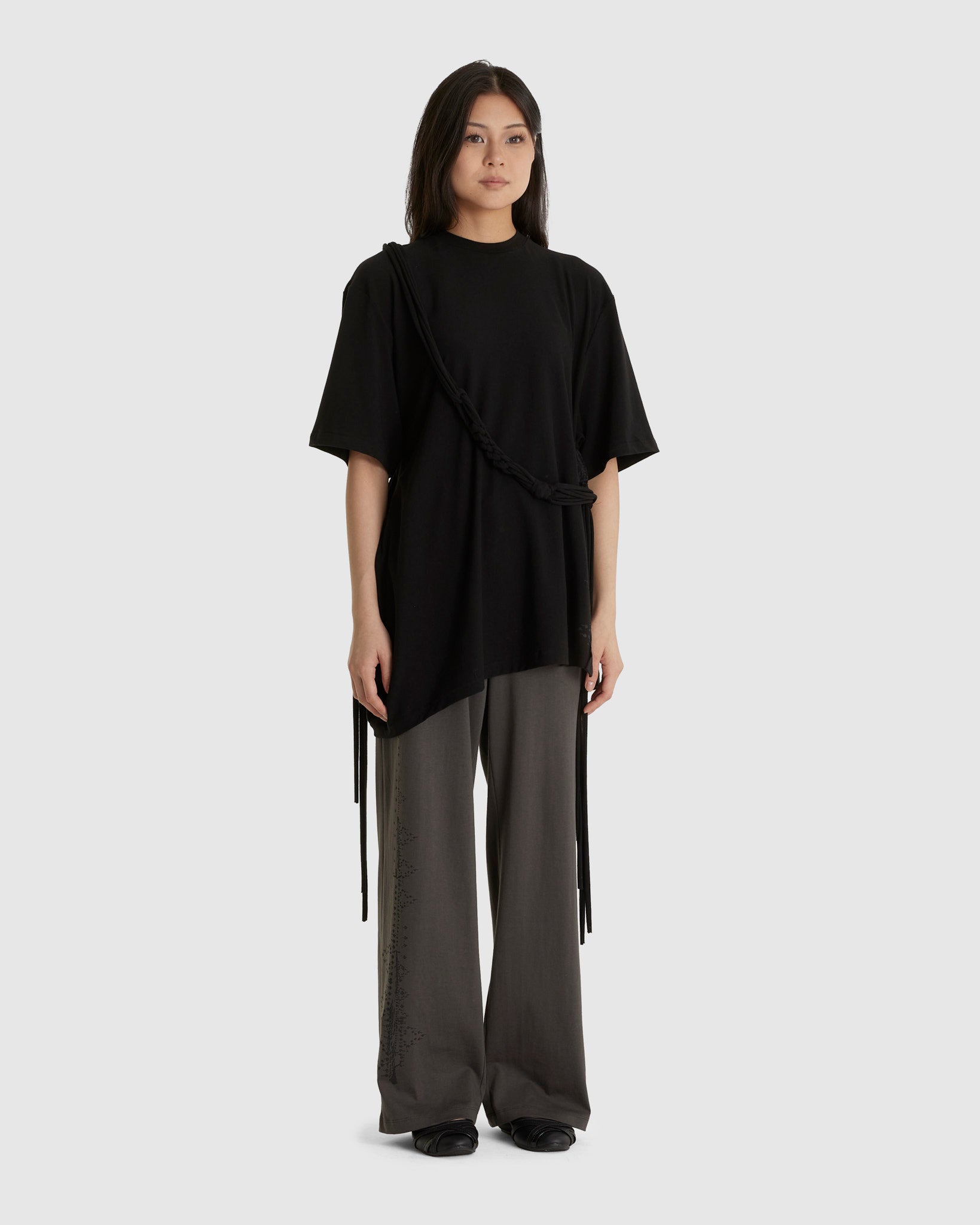 Macrame Backstrap Top Black (W)