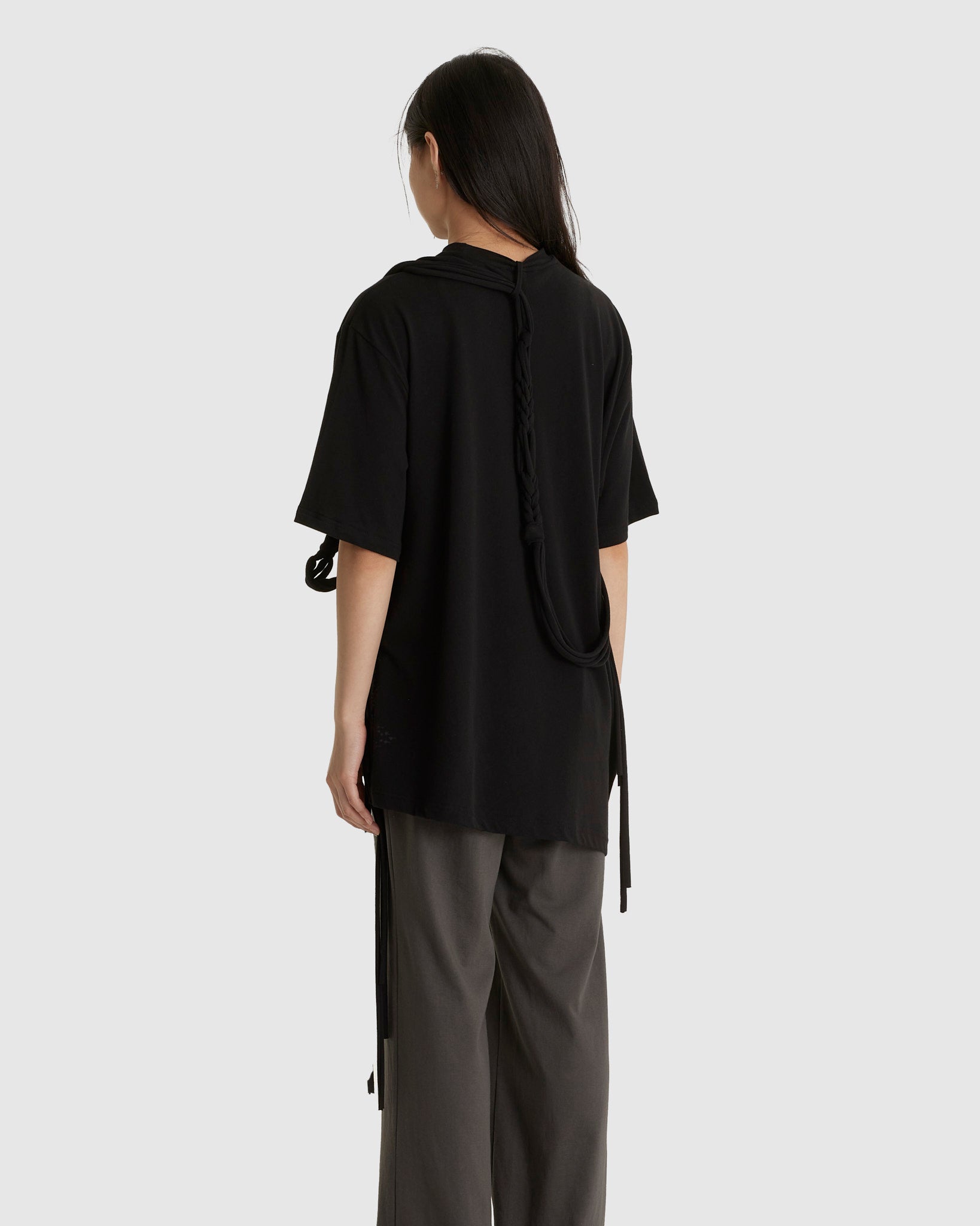 Macrame Backstrap Top Black (W)