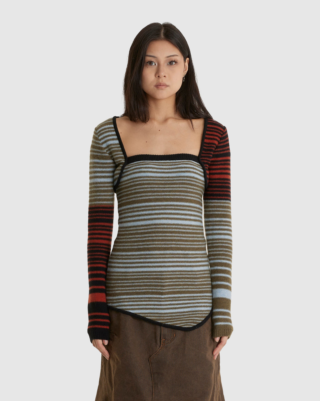 Nora Multi Stripe Bolero Top