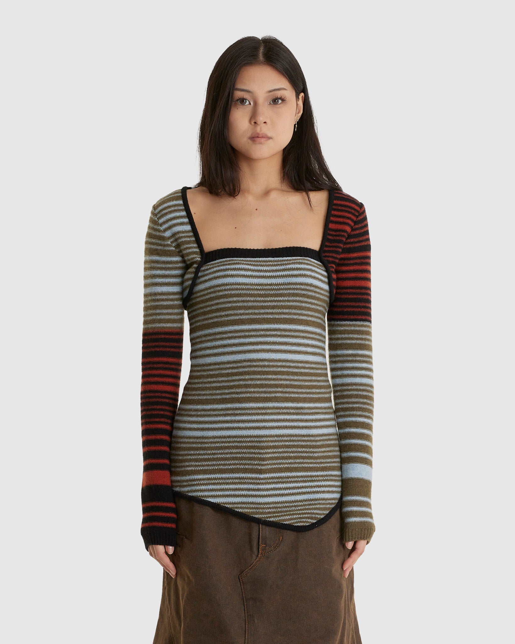 Nora Multi Stripe Bolero Top