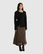 Button Slim Knit Cardigan