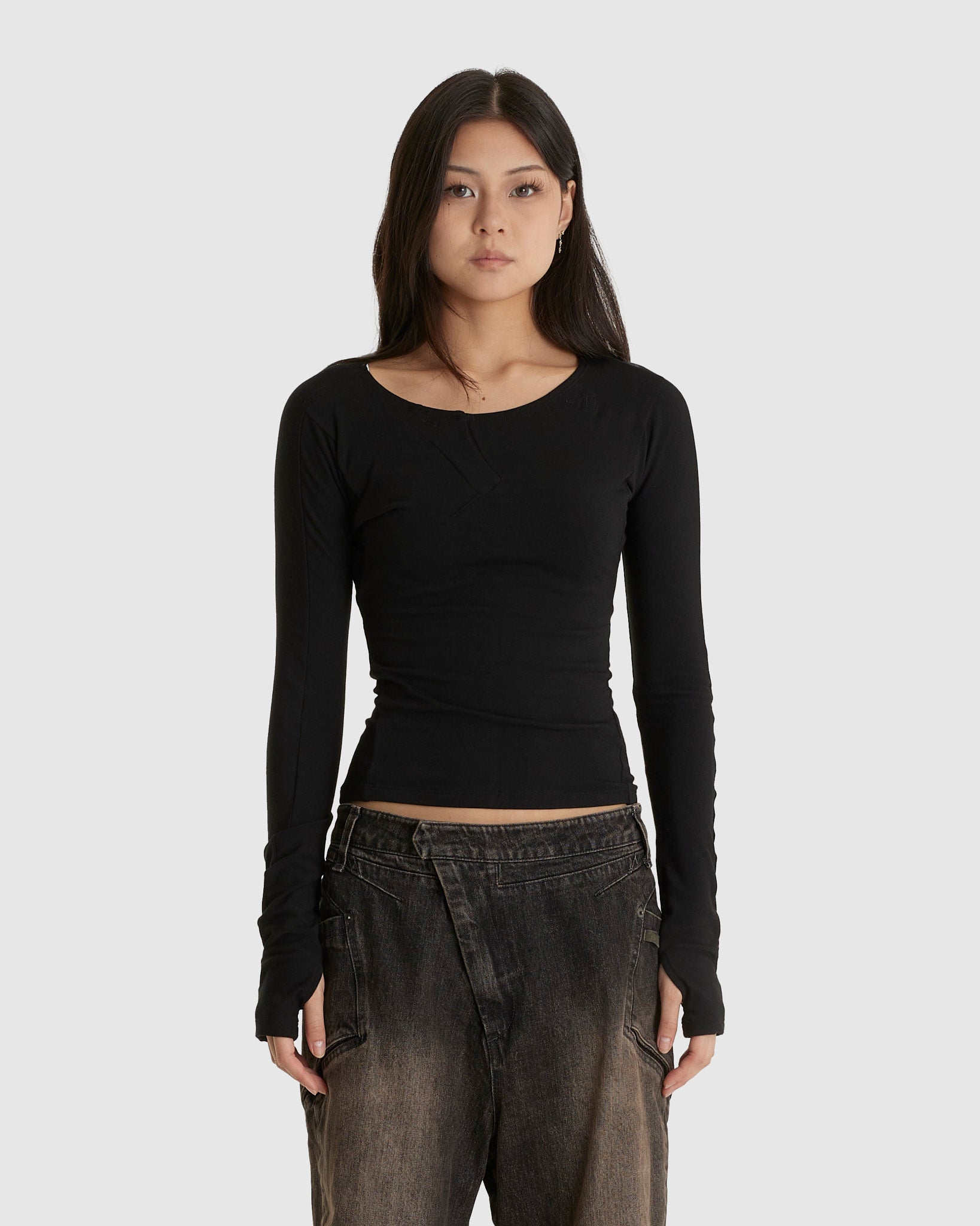 Hold Tight L/S Top Black