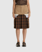 Double Layered Pleats Skirt