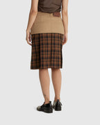 Double Layered Pleats Skirt