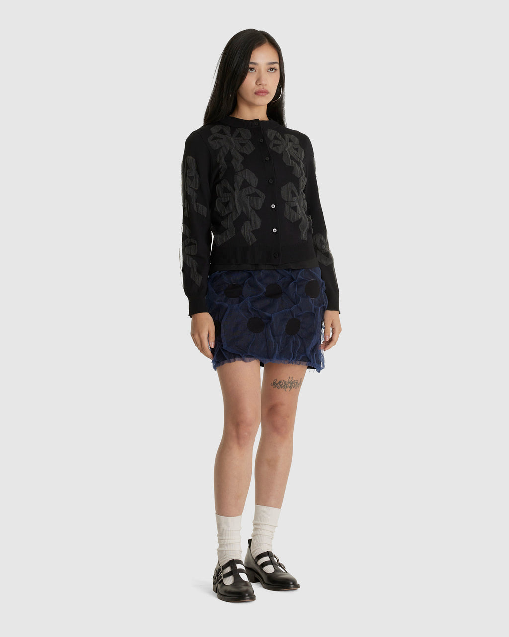 Bow Bubble Gum Knit Cardigan