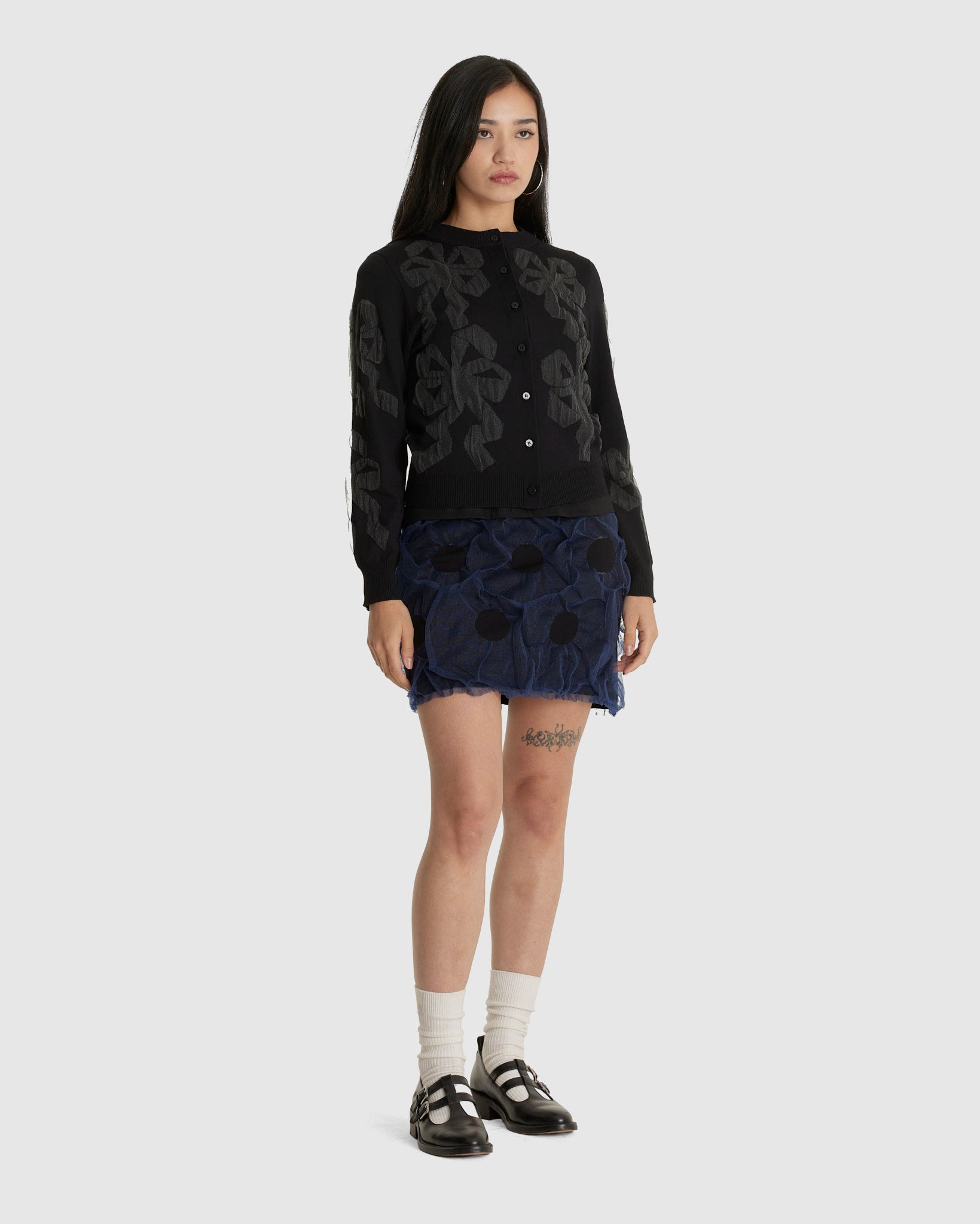 Bow Bubble Gum Knit Cardigan