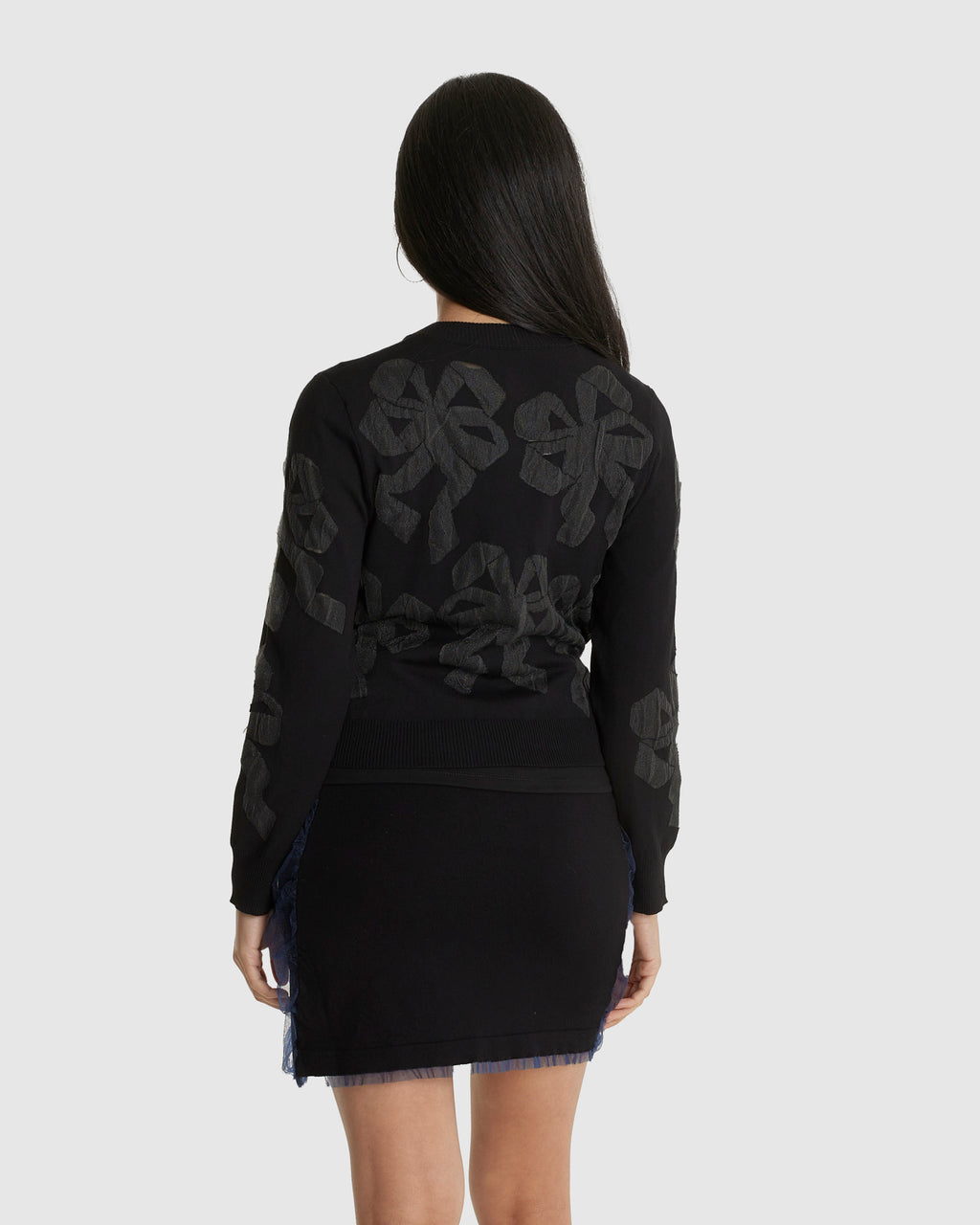 Bow Bubble Gum Knit Cardigan