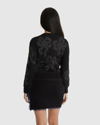 Bow Bubble Gum Knit Cardigan