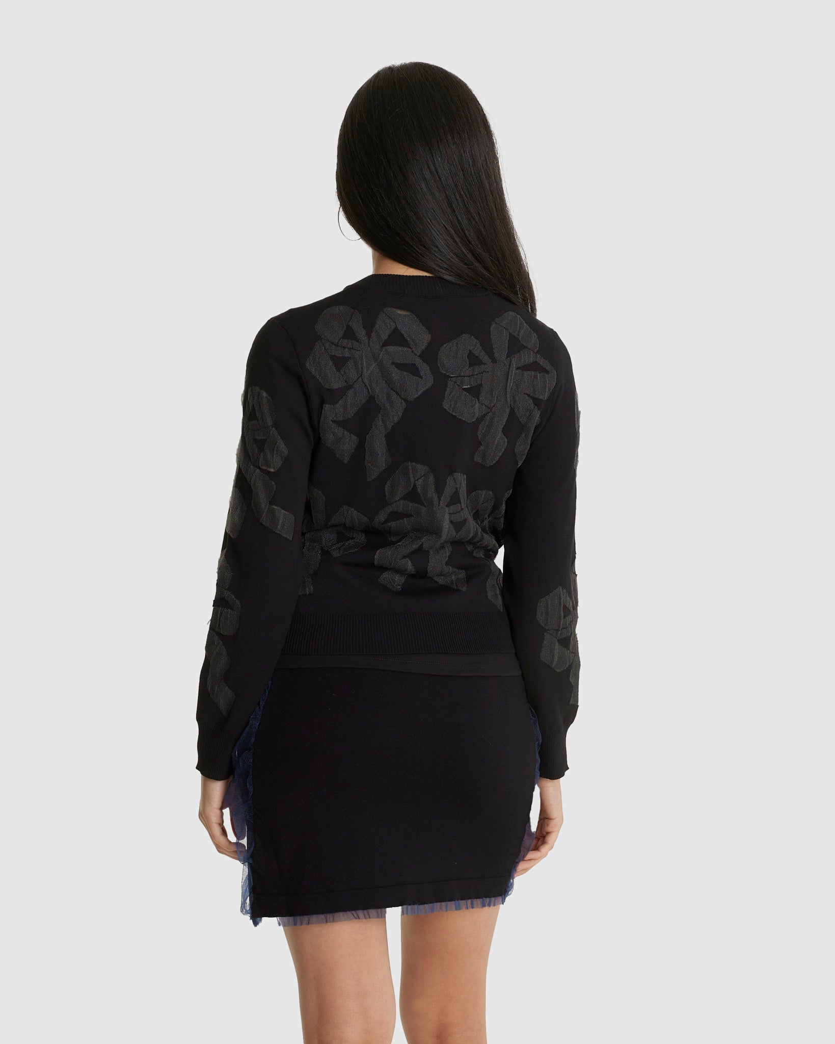 Bow Bubble Gum Knit Cardigan