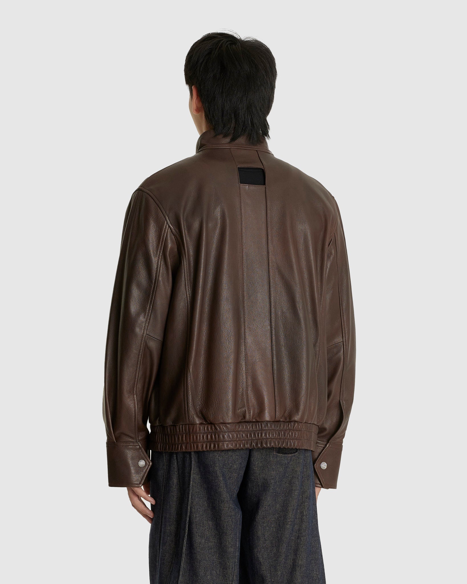 Soft Sauvage Knotted Leather Jacket