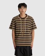 Trek-Lace T-Shirt Charcoal Stripe