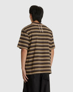 Trek-Lace T-Shirt Charcoal Stripe