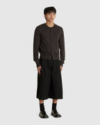 Wide Bermuda Pants Black
