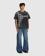 3D Cutting Denim Pants