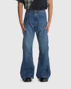 3D Cutting Denim Pants