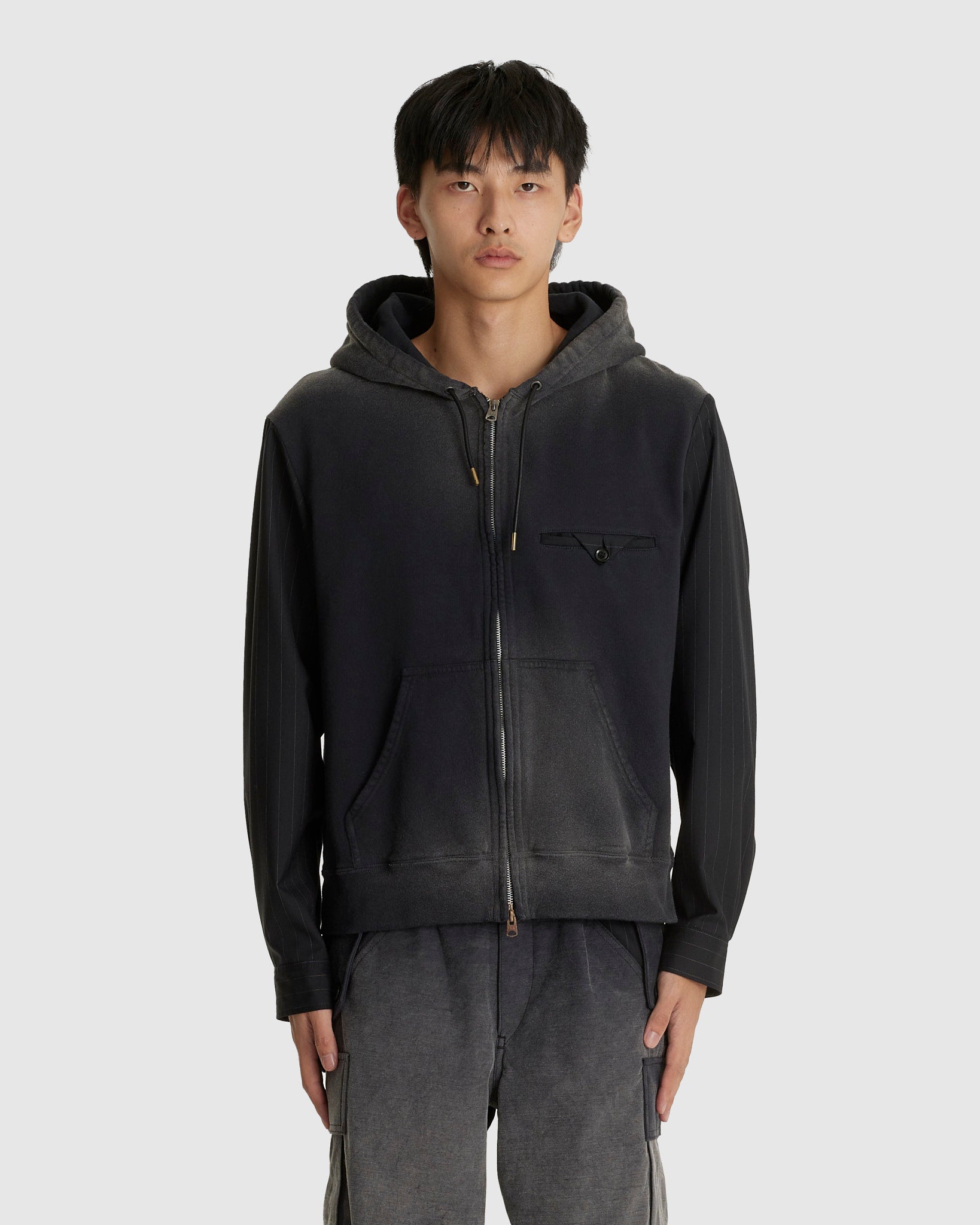 トップス KHOKI COMBINATION ZIP HOODIE KHOKI Combination Zip Hoodie – Chinatown Country Club