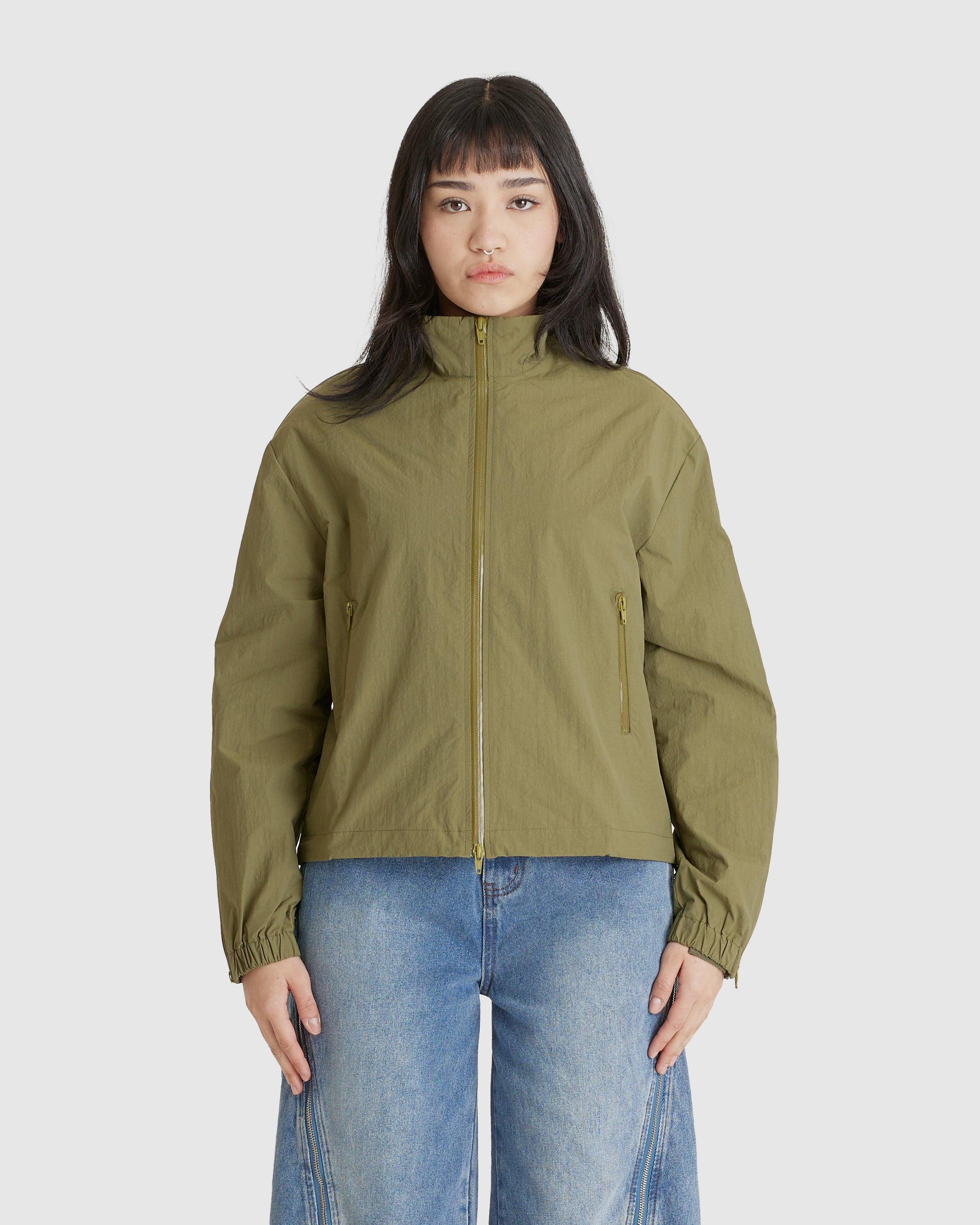 Zipper Bungy Jacket Khaki (W)