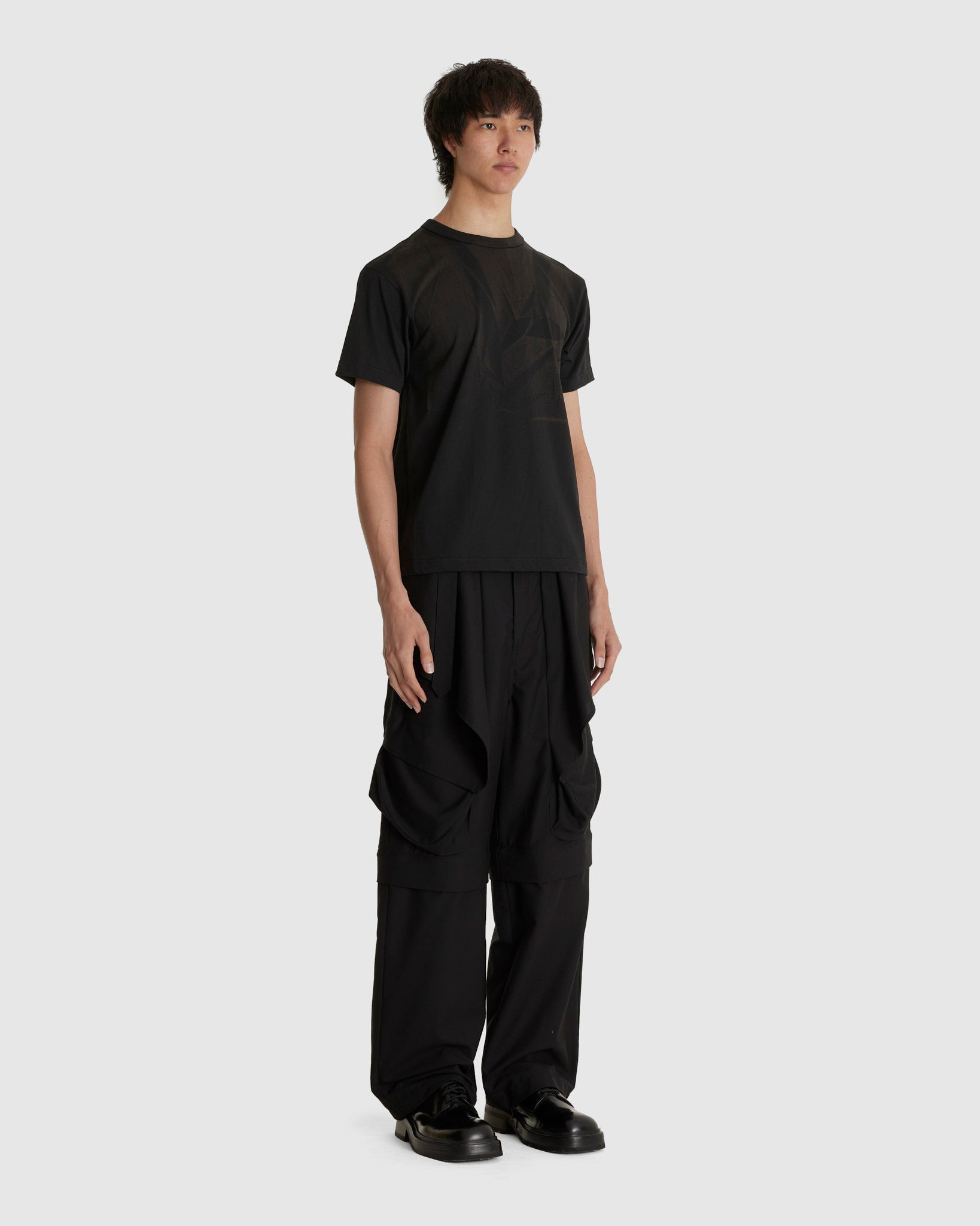 Detachable Draped Trousers