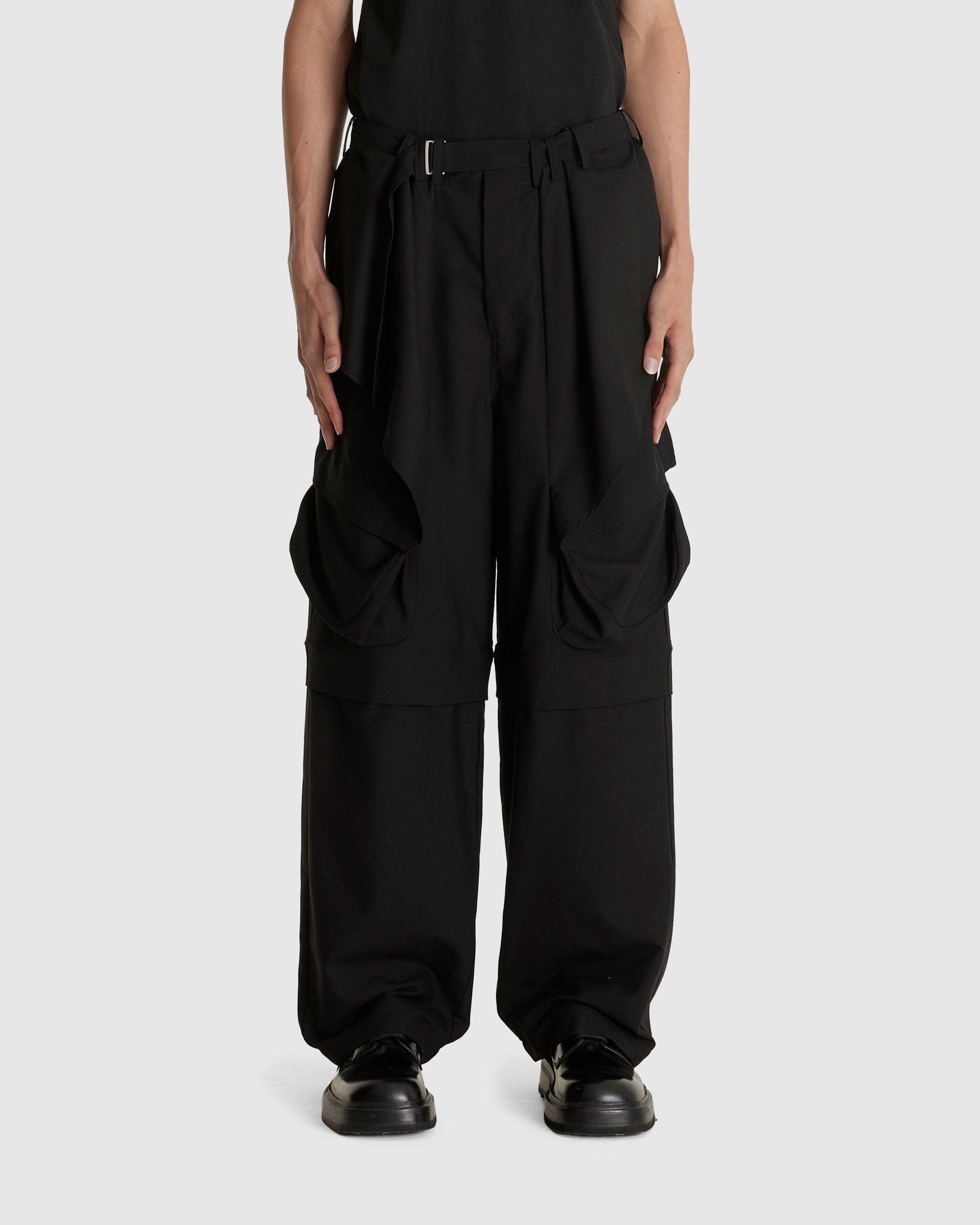 Detachable Draped Trousers