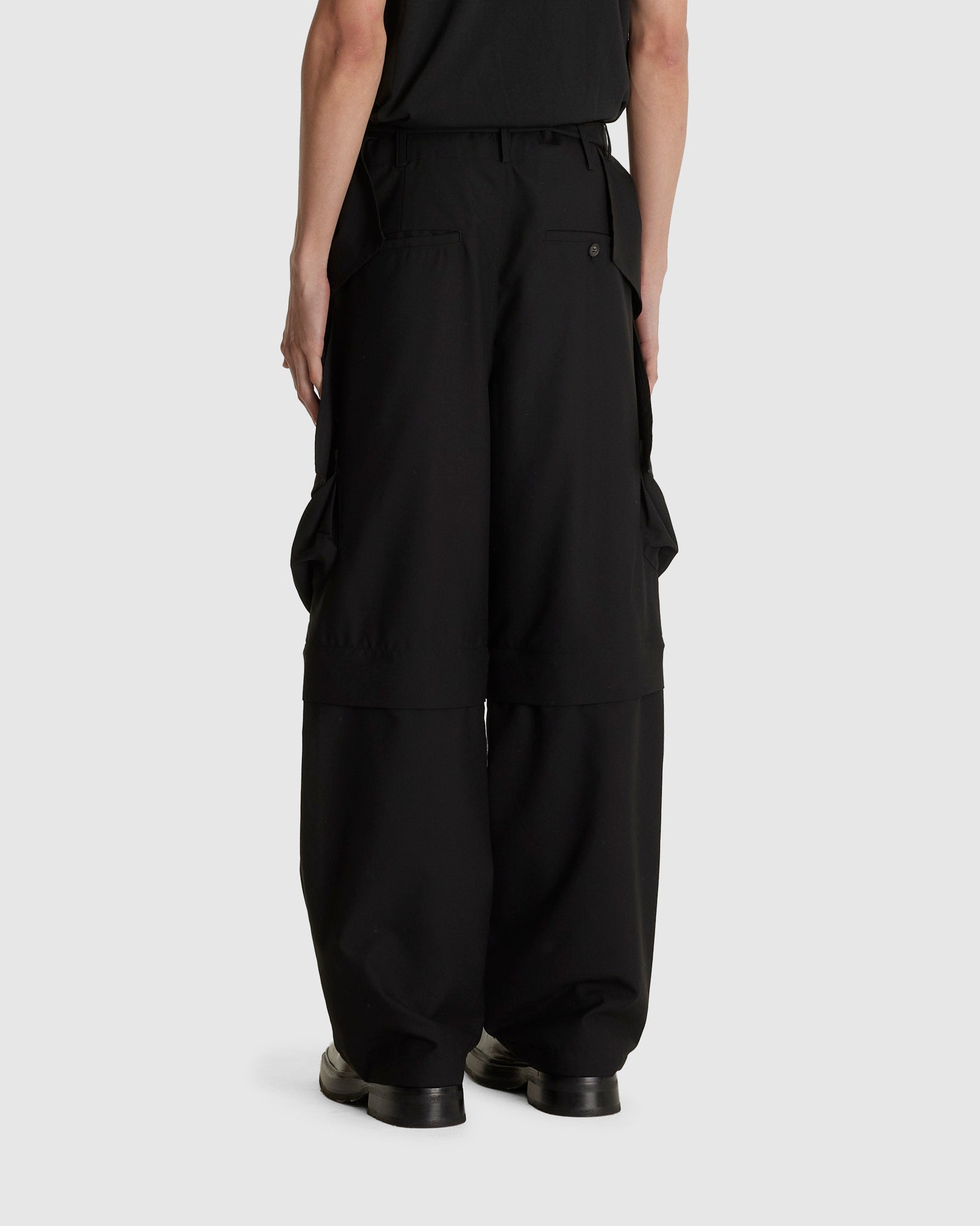 Detachable Draped Trousers