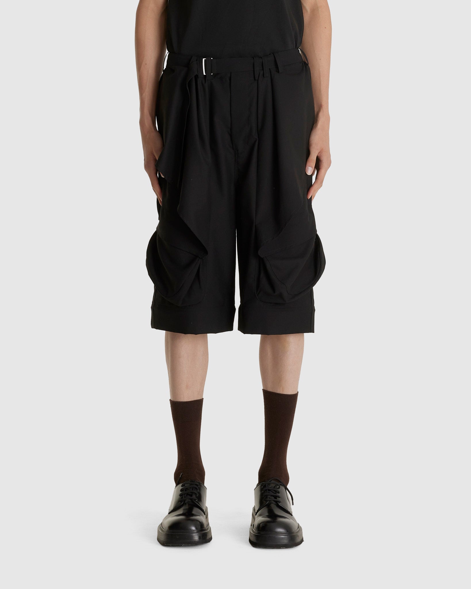 Detachable Draped Trousers