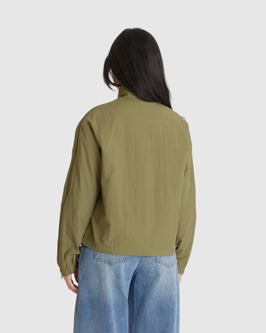 Zipper Bungy Jacket Khaki (W)