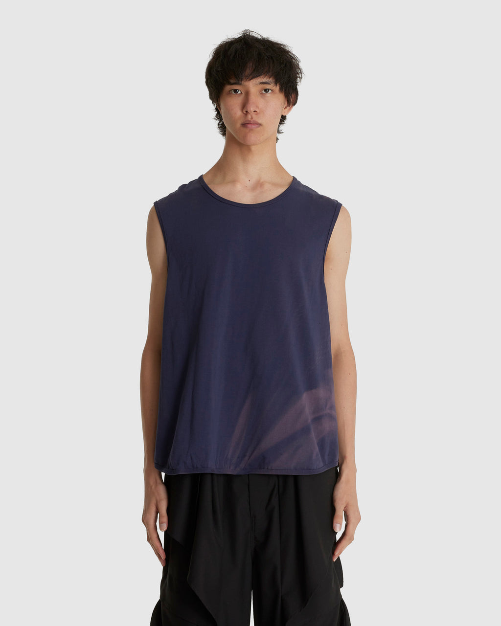 Sun-bleached Layered Net Hoodie Purple