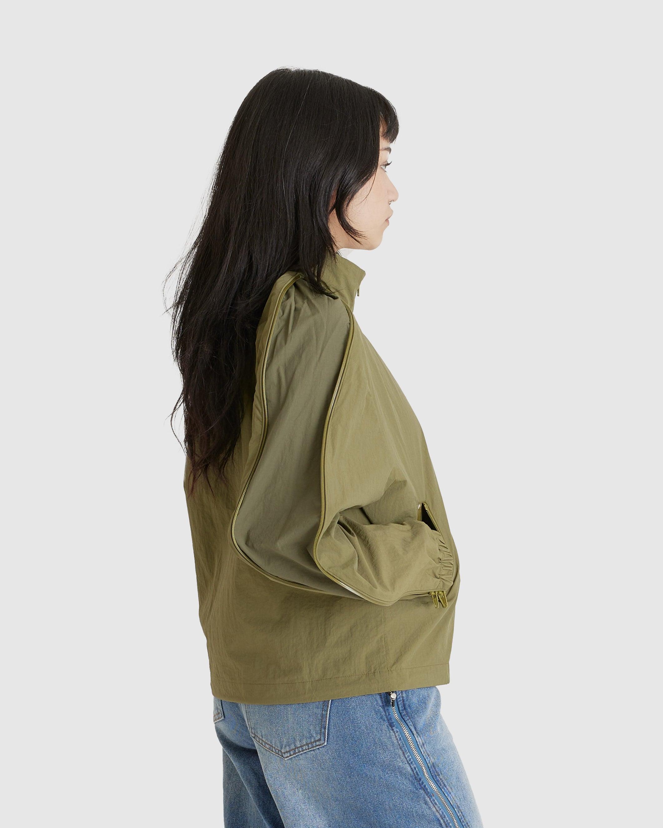 Zipper Bungy Jacket Khaki (W)
