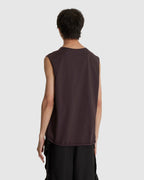 Sun-bleached Layered Net Hoodie Brown