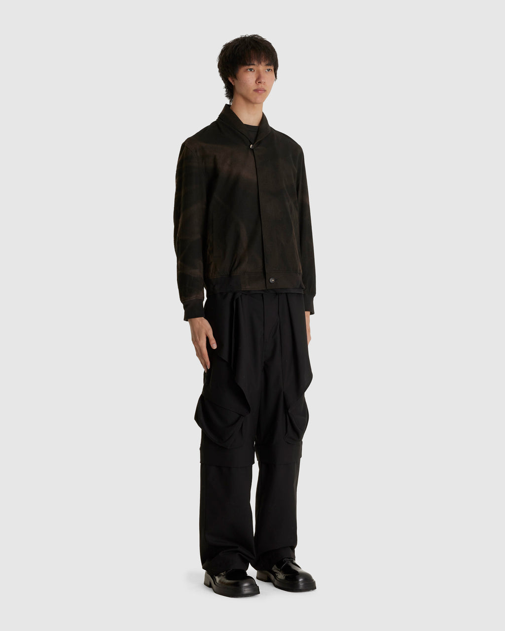 Sun-bleached Shawl Collar Jacket