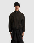 Sun-bleached High Neck Blouson