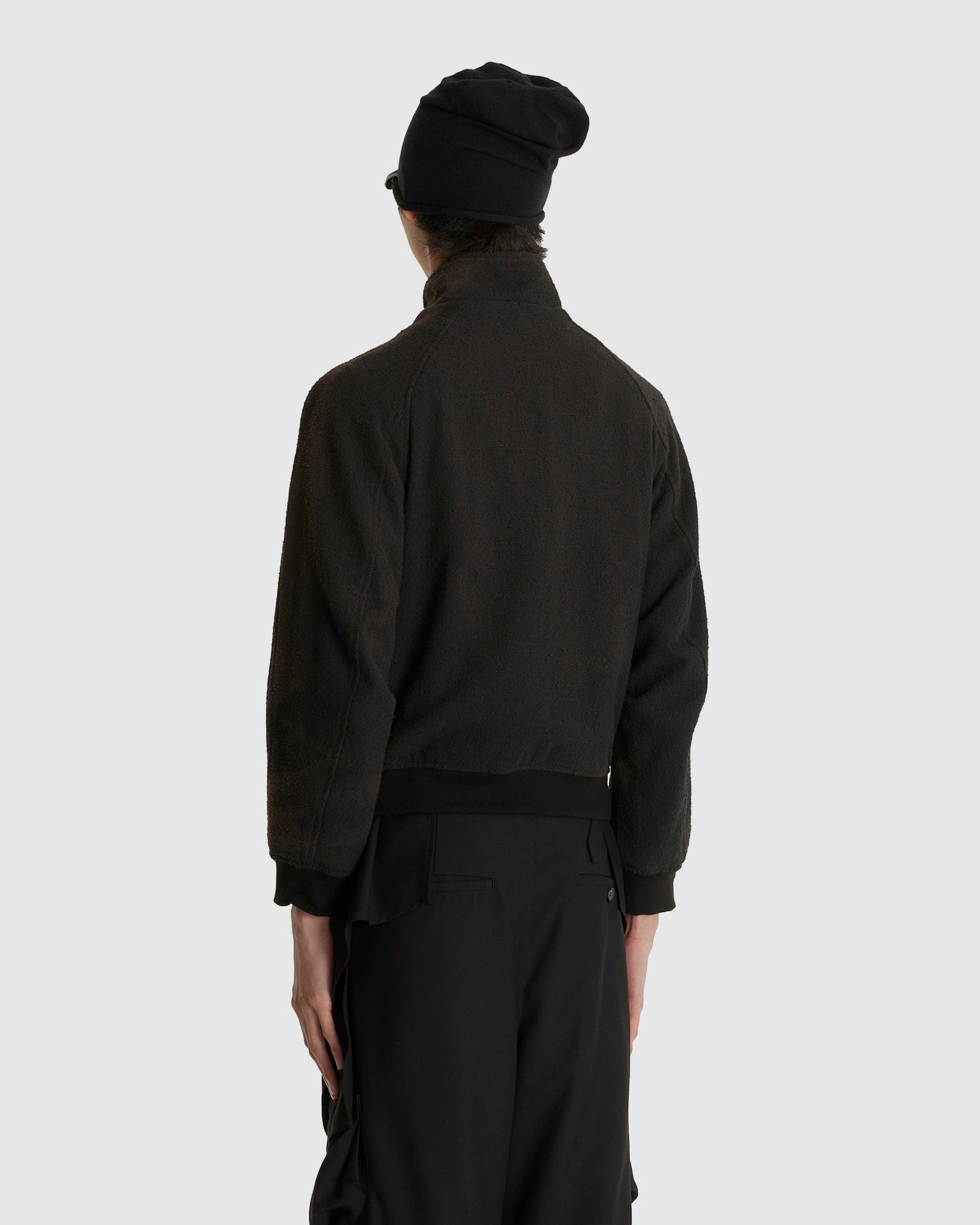 Sun-bleached High Neck Blouson