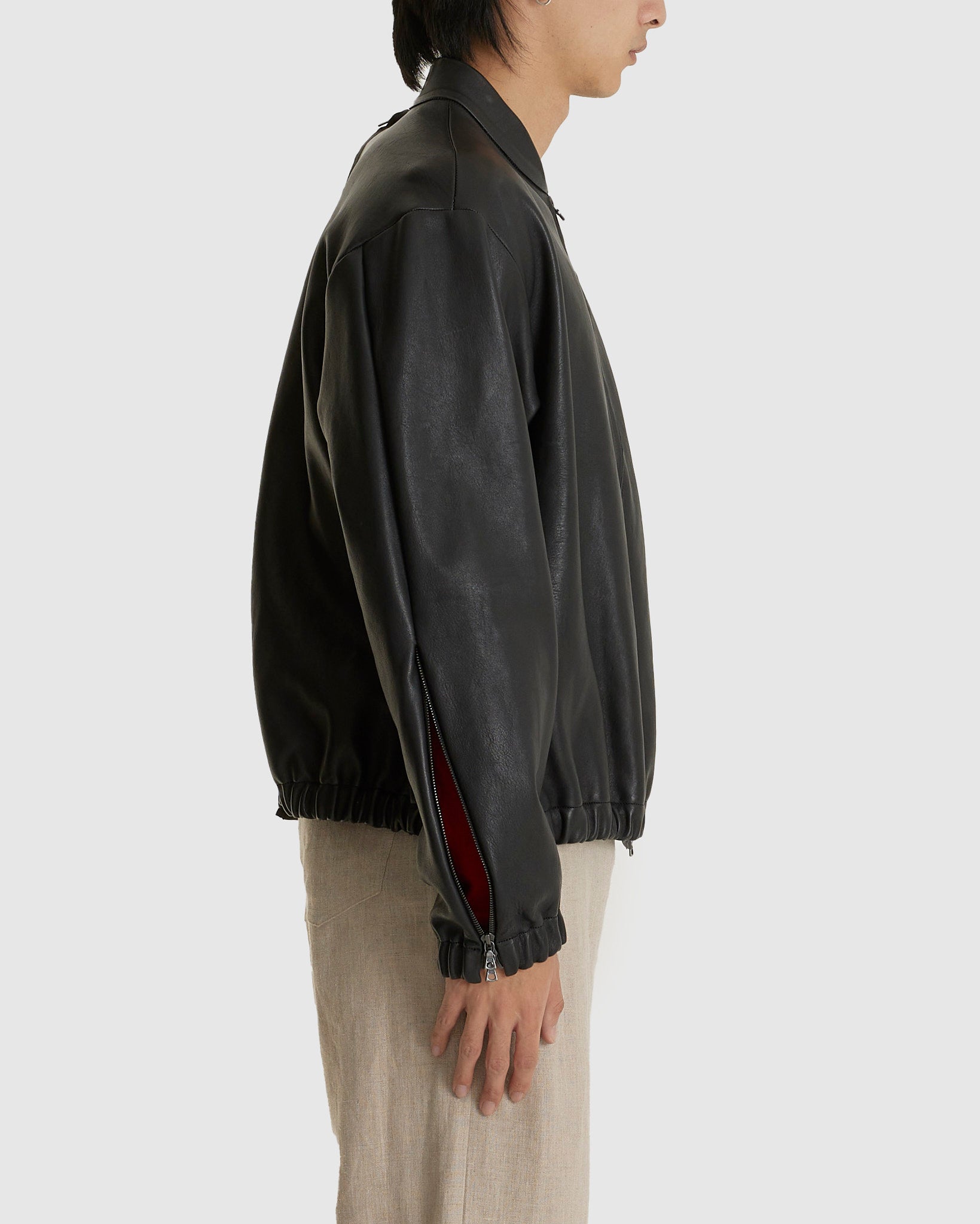 No. 306 Leather Six Zipper Jacket