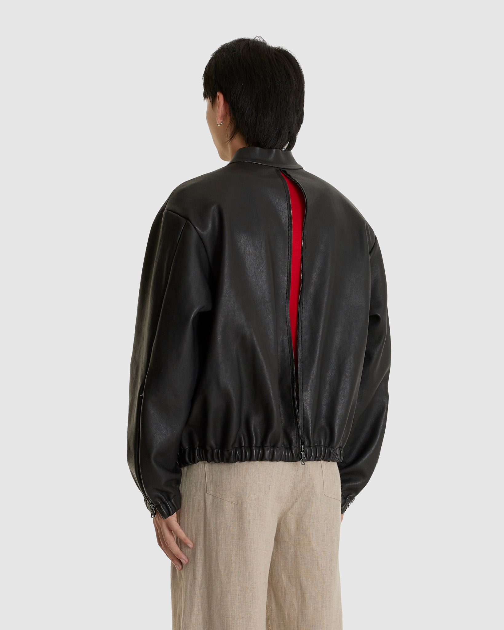 No. 306 Leather Six Zipper Jacket