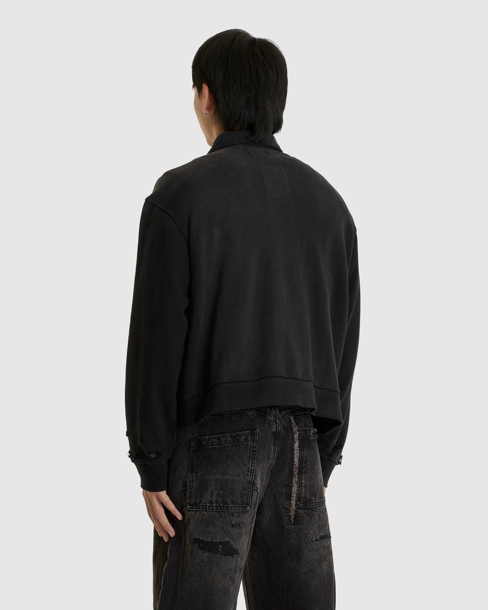 Aged Single Pocket JKT Black