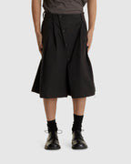 Button Draft Shorts Black