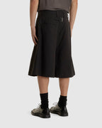 Button Draft Shorts Black
