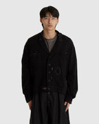 Destroyed Knit Work JKT Black
