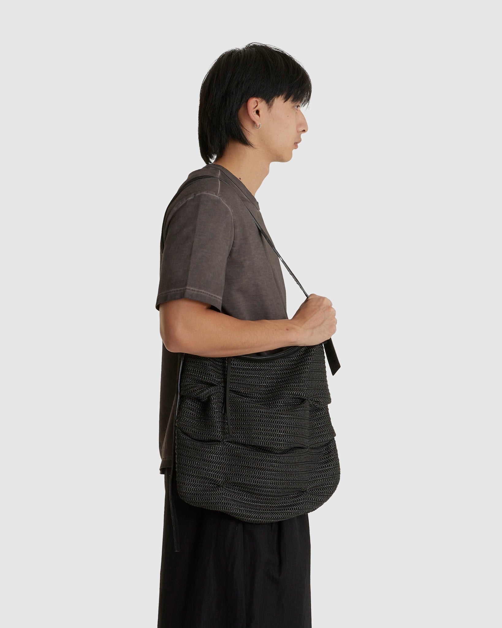 Raffia Bag (M) Black