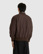 Laser Slashed Bomber Jacket Burgundy