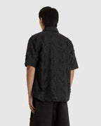 Layered Laser Slashed Shirt