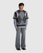 Sheer Argyle Top