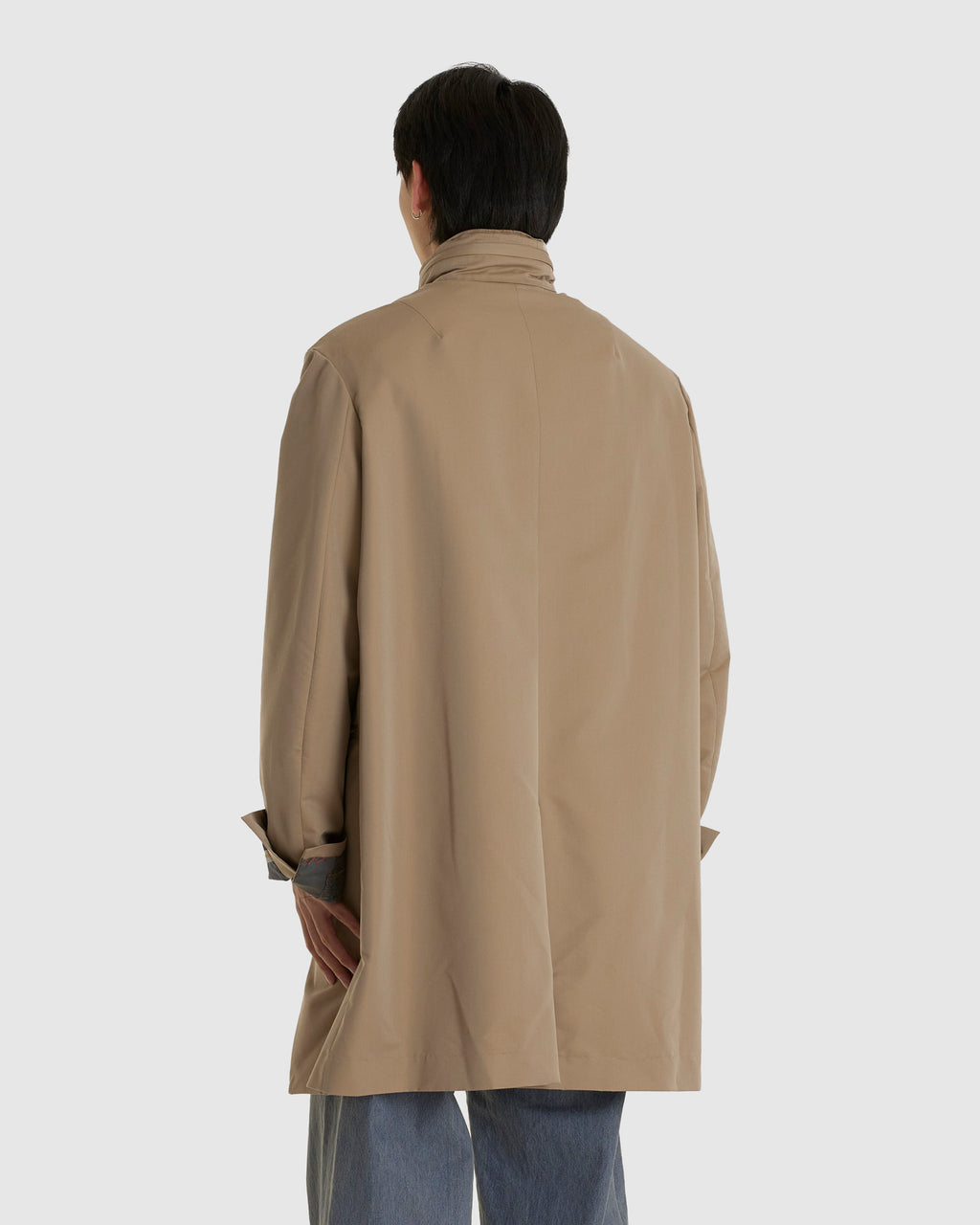 Layered Coat Beige/Khaki
